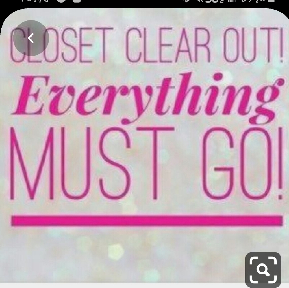 Cleaning out my closet everything must go